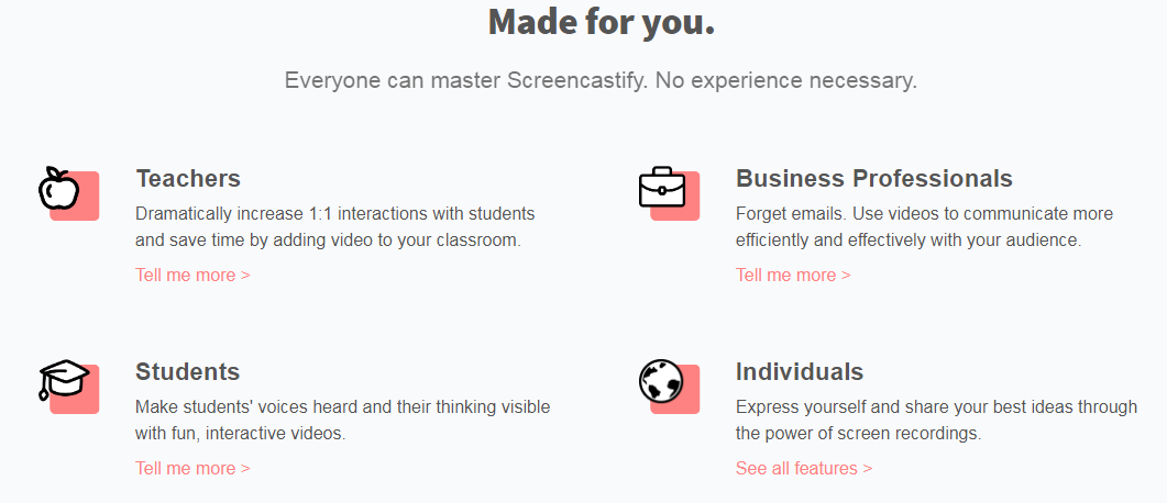 Screencasting made for