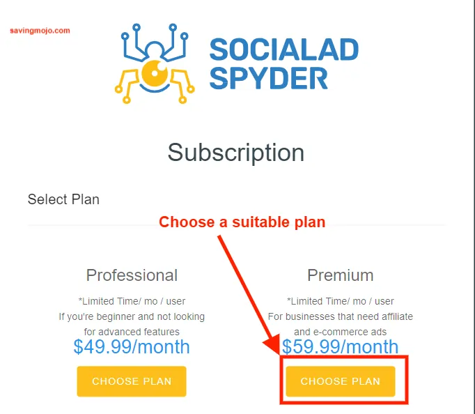 SocialAdSpyder Discount
