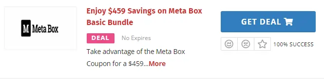Meta Box Discount coupon
